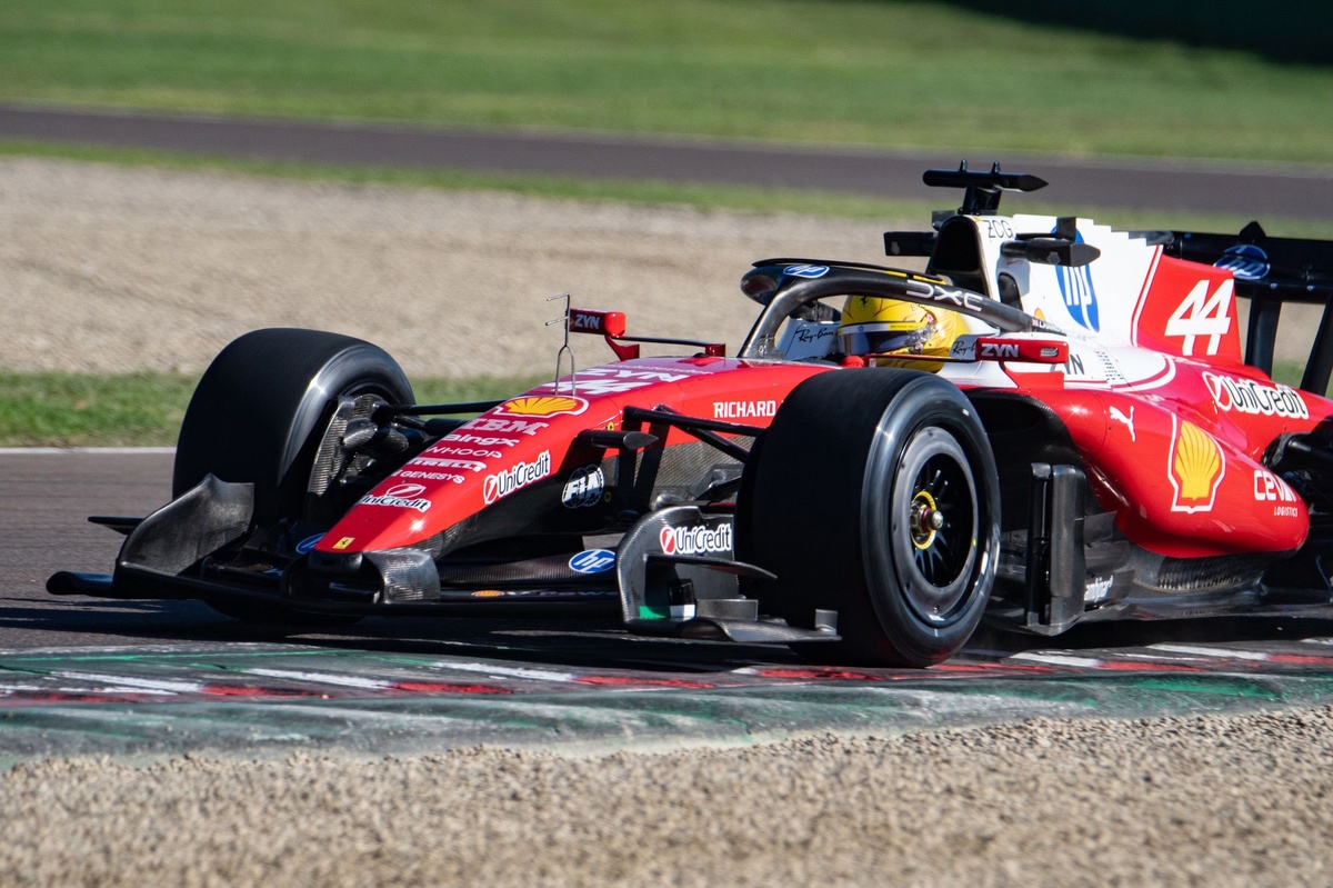 F1: Ferrari faz teste da Pirelli com Hamilton e Leclerc em Ímola