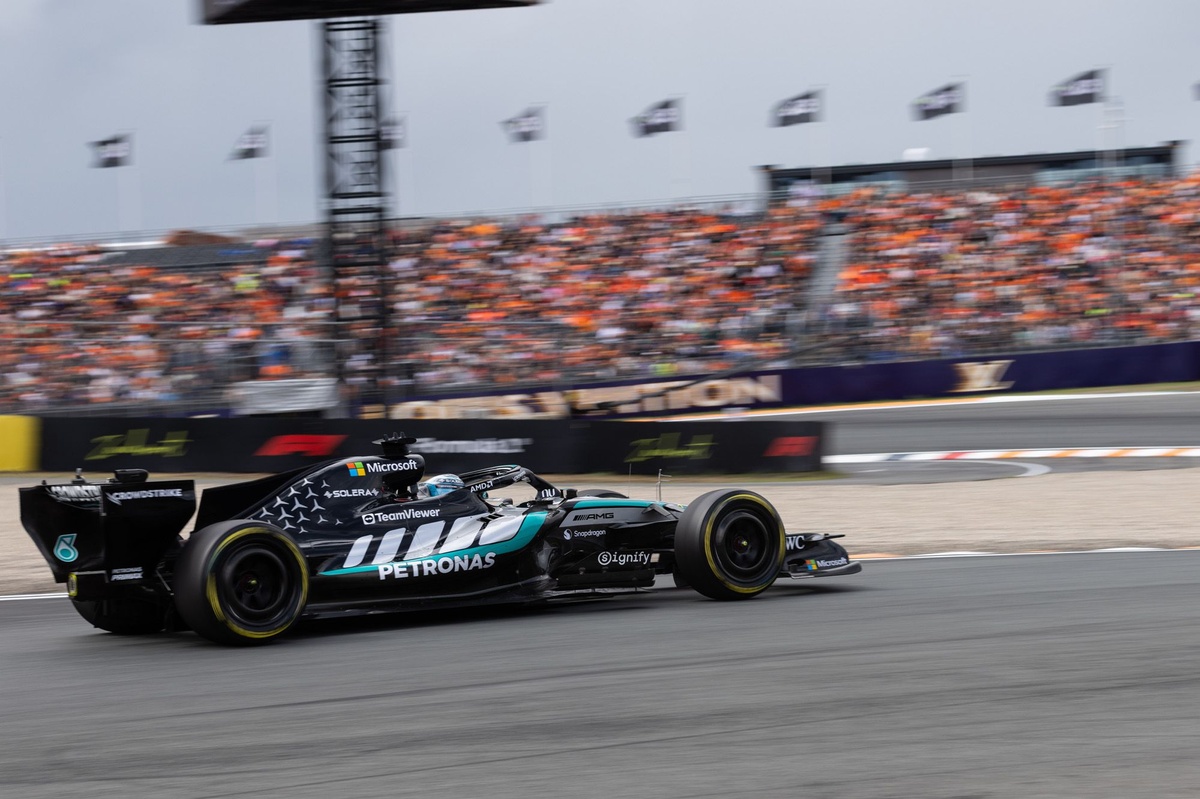 F1 - Bortoleto em nono, Russell lidera: Veja grid de largada da sprint da Holanda
